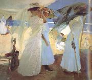 Joaquin Sorolla Under the Awning (Zarauz) (nn02) oil painting artist